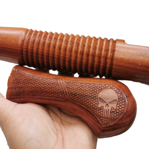 Wood Furniture For Mossberg 500 590 12 Ga. Corn Cob Forend Engraved Punisher